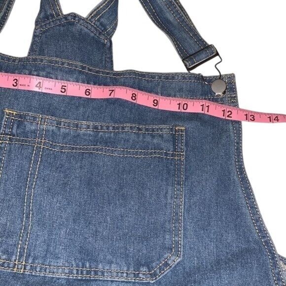 Womens Denim Overalls XL Blue Jean Adjustable Straps With Pockets Casual Style - Picture 7 of 10